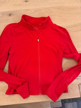 Aritzia red Zip-Up Lightweight Jacket